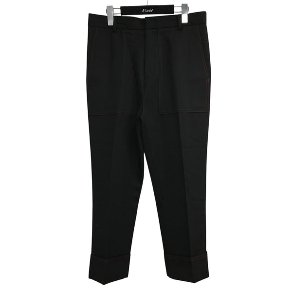 CMMN SWDN(コモン スウェーデン) ロールアップスラックス ブラック