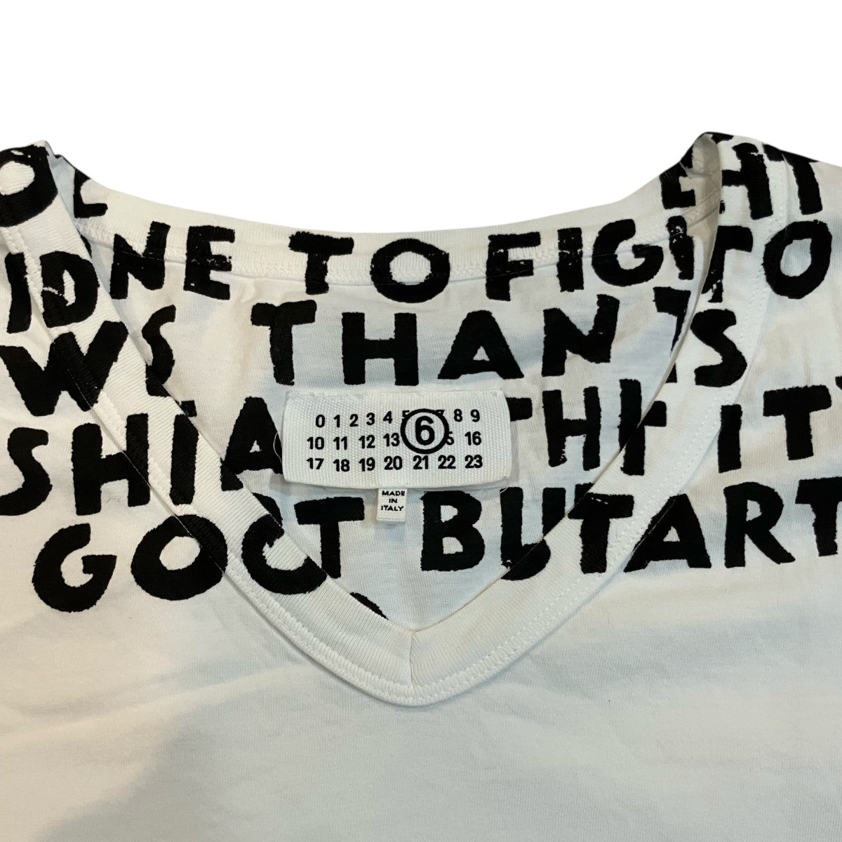 MM6 Maison Margiela 25SSエイズTシャツSH2GC0022 古着・中古-8枚目のアイテム画像