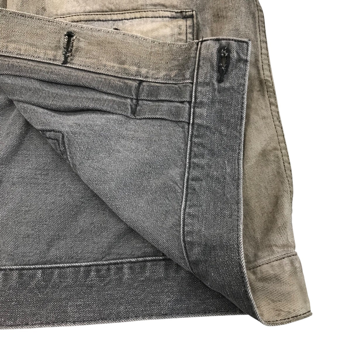 未使用 ANCELLM アンセルム エイジングデニムジャケット 3 未使用 ANCELLM アンセルム エイジングデニムジャケット 3