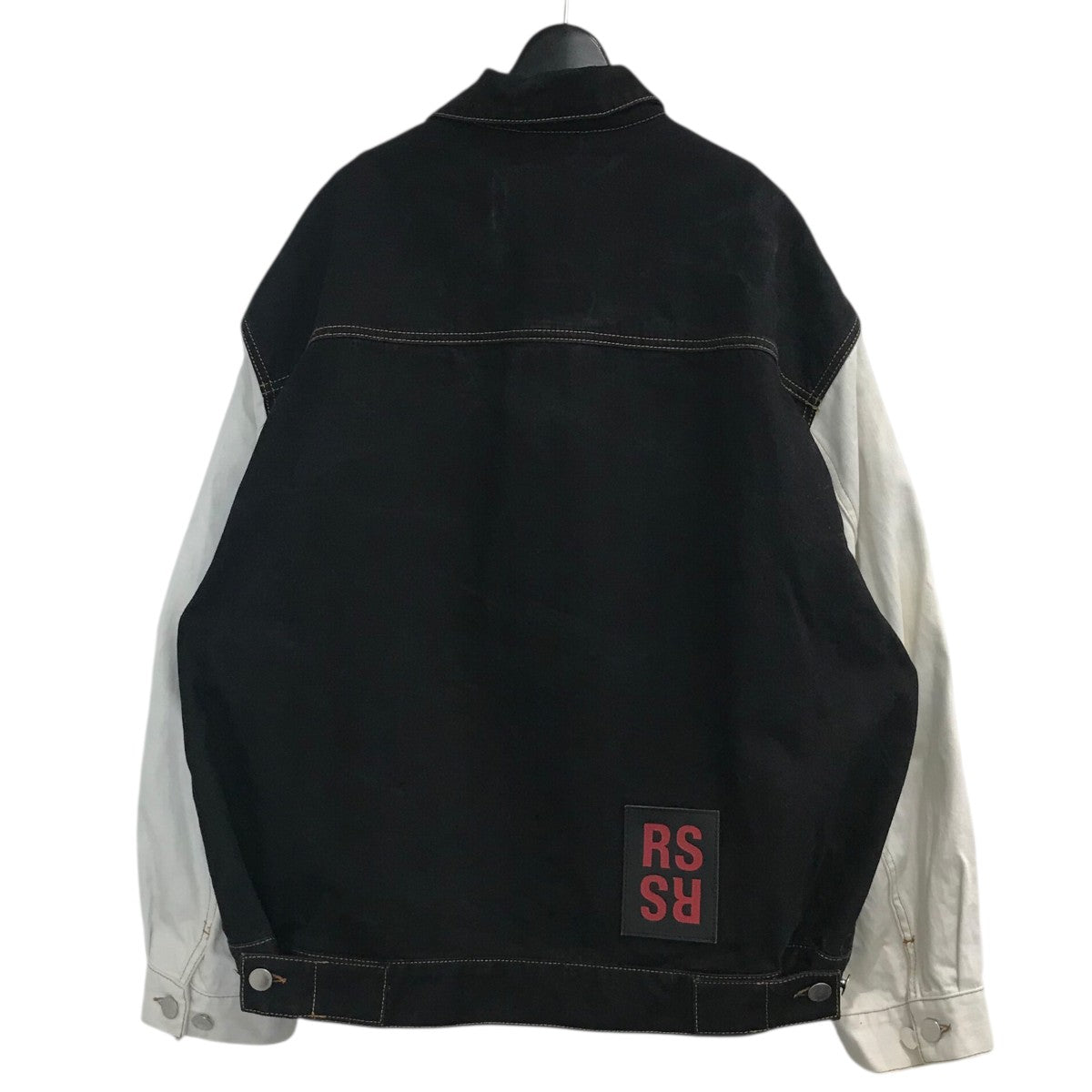 ラフシモンズ デニムジャケット raf simons RAF SIMONS(ラフシモンズ) デニムジャケット ブラック×ホワイト
