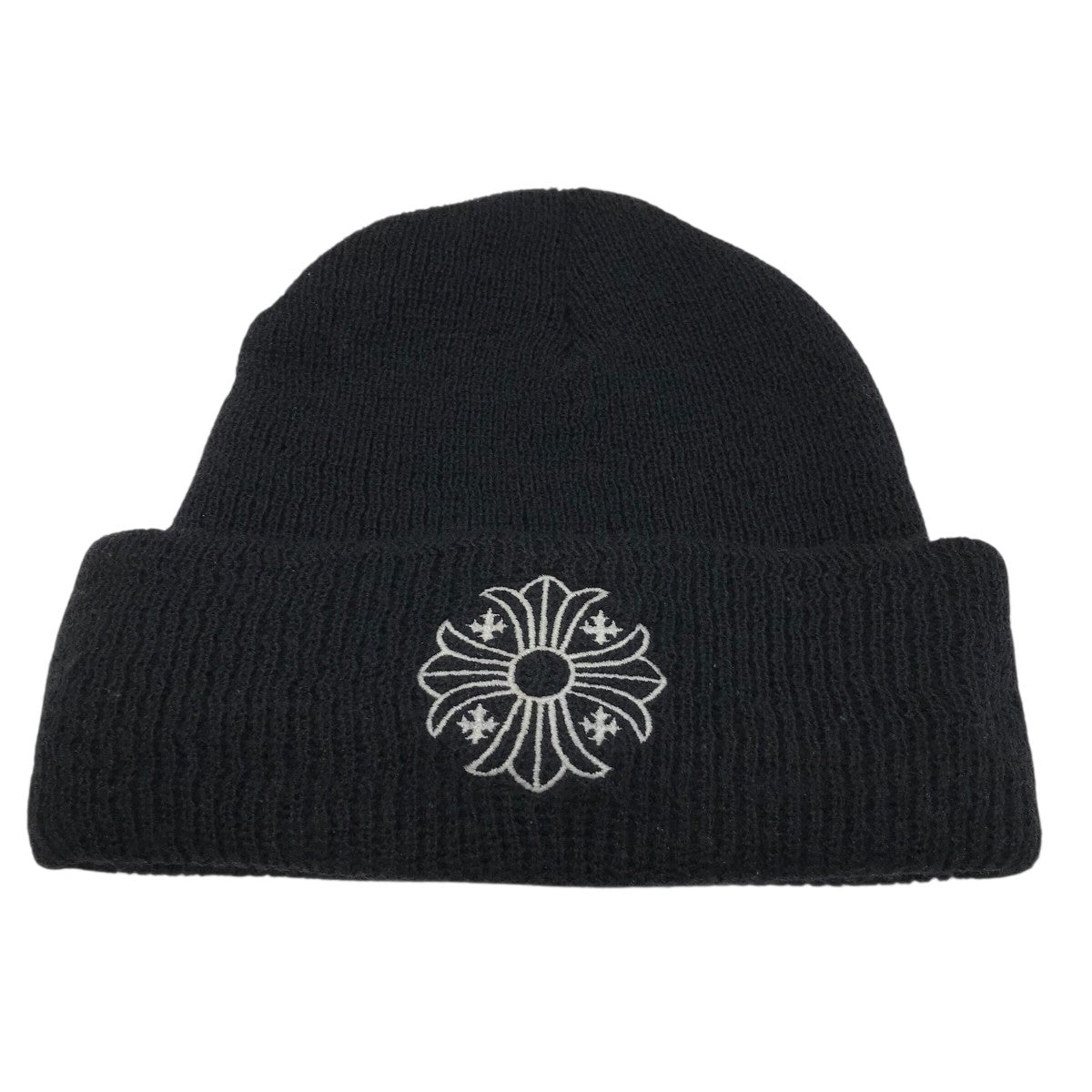 クロムハーツ　ブラック ニット帽 CHROME HEARTS クロムハーツ ニットキャップ メンズ レディース
