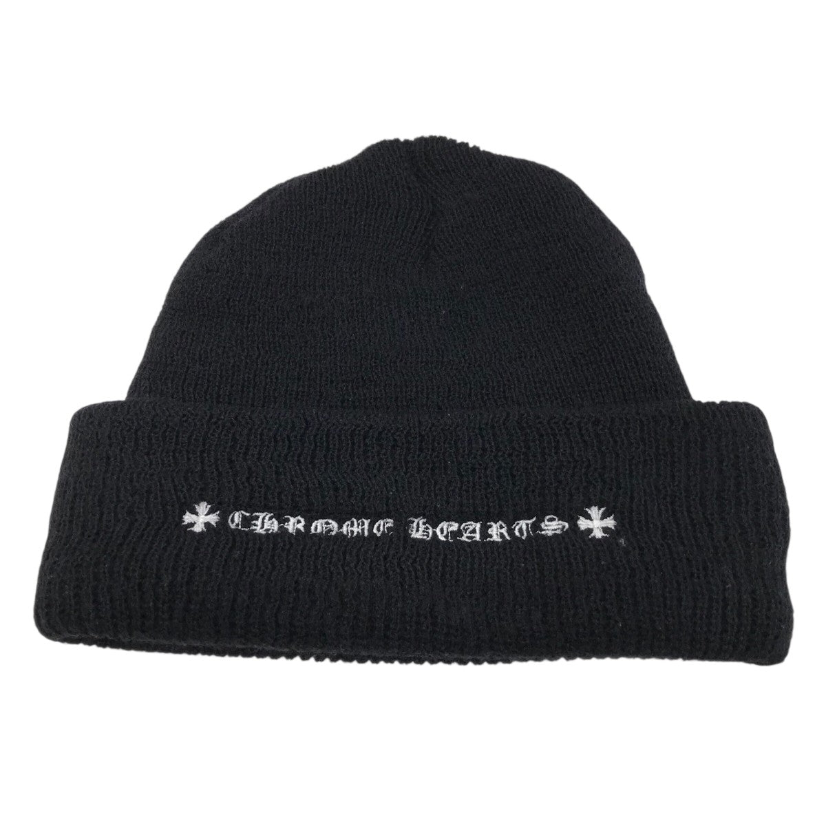 初期 Chrome Hearts 正規品ニット帽 gdragon着用 CHROME HEARTS(クロムハーツ) CHプラスニットキャップ ブラック
