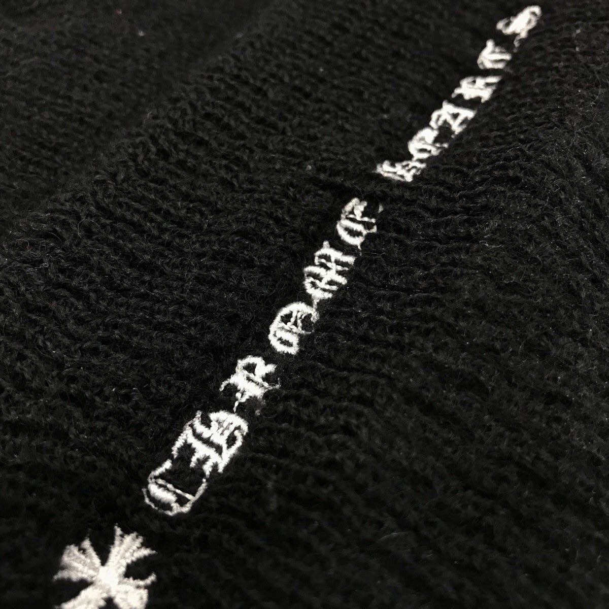 クロムハーツニット クロムハーツ トリプルクロス エンブロイダリー ニットキャップ