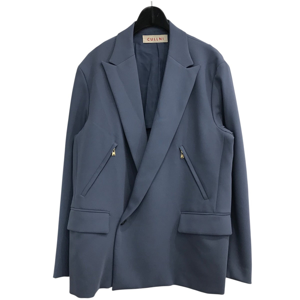 B15276 美品 クルニ　22AW ラムウールメルトンタイロッケンコート 緑2 CULLNI CULLNI(クルニ) 22AW ラムウールメルトンタイロッケン