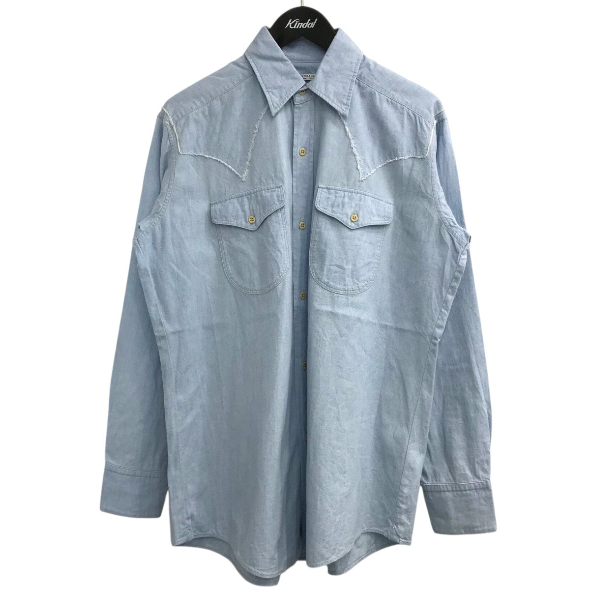 MAATEE＆SONS 25SS「WESTERN LIGHT OZ SHAMBRAY」ウエスタンシャンブレーシャツMT5103 0606A 古着・中古-1枚目のアイテム画像