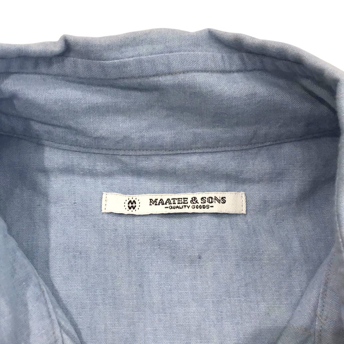 MAATEE＆SONS 25SS「WESTERN LIGHT OZ SHAMBRAY」ウエスタンシャンブレーシャツMT5103 0606A 古着・中古-5枚目のアイテム画像