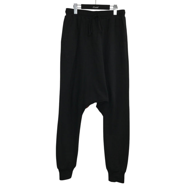 ユリウス　697PAM9 名作シャーリングドレープサルエルパンツ　ブラック JULIUS[ユリウス] / GORDINI Shirring Crotch Indirect Pants