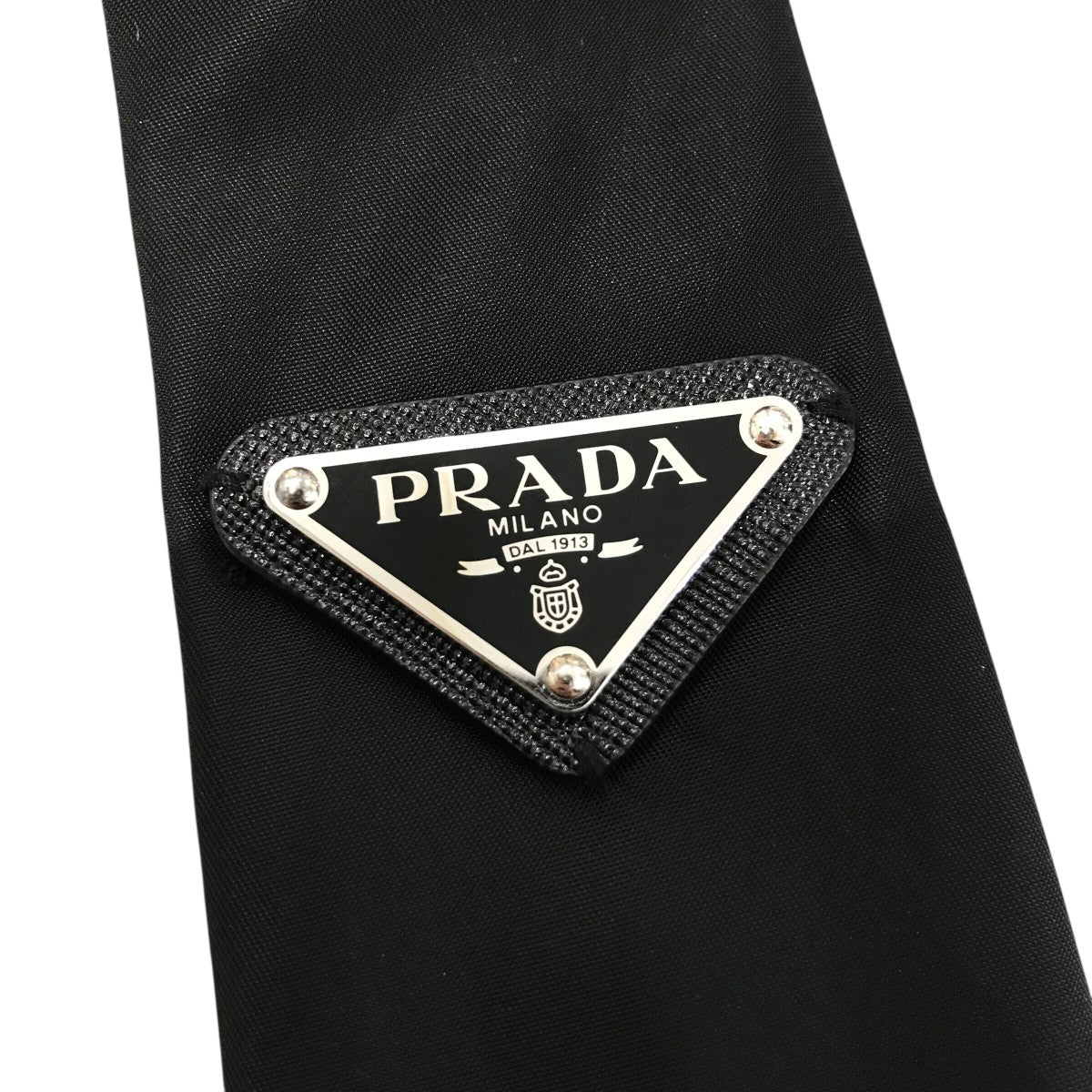 PRADA(プラダ) Re-Nylon ギャバジン ネクタイUCR77 UCR77 ブラック