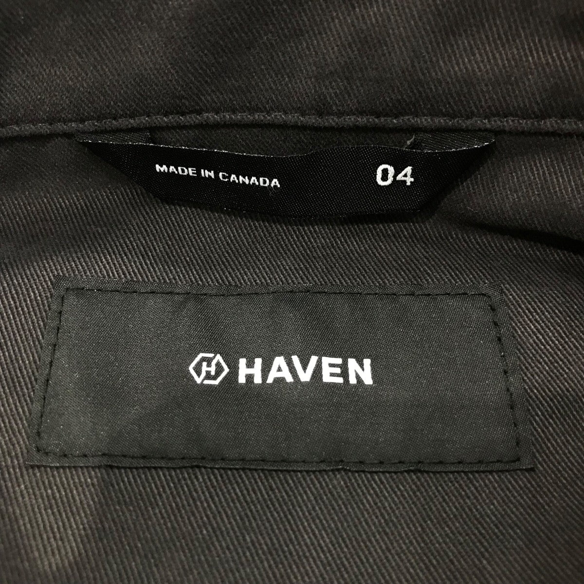 「Emerized Twill Charcoal」ポケット長袖シャツHVN SH0136