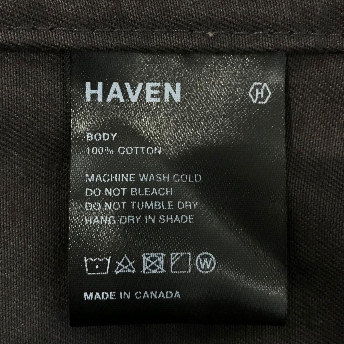 「Emerized Twill Charcoal」ポケット長袖シャツHVN SH0136