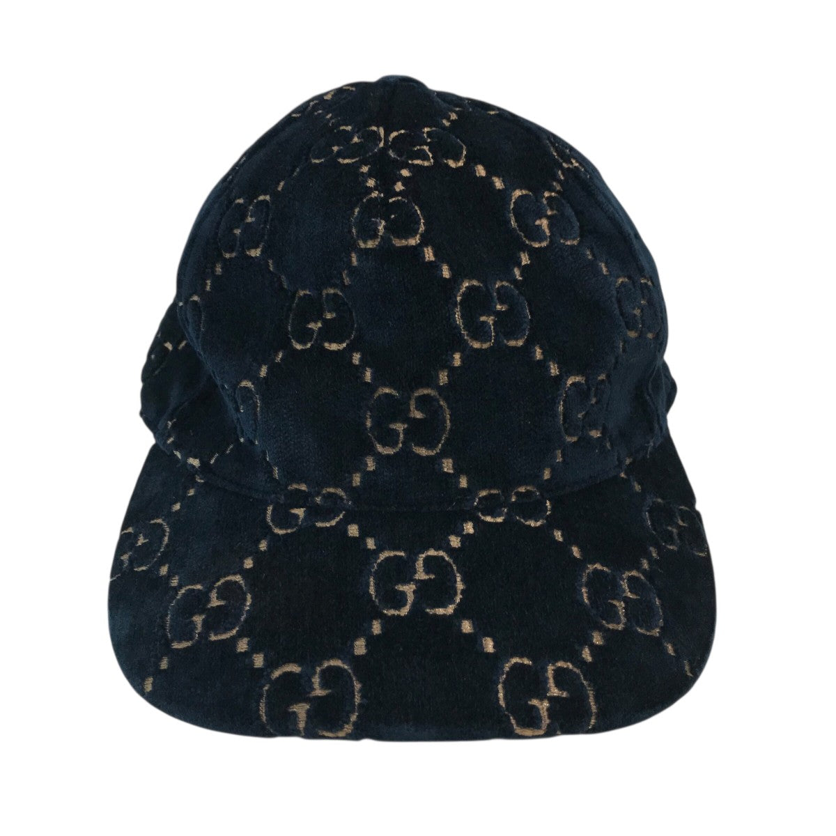 GUCCI(グッチ) GGベロアキャップ ネイビー サイズ M(57CM)｜【公式