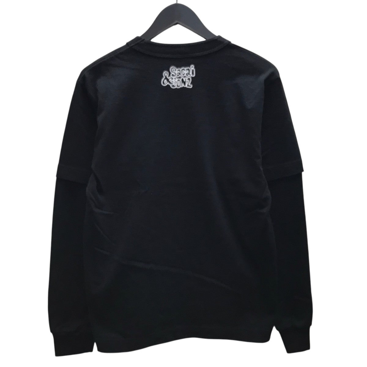 sacai×MARK GONZALES THE GOOD VIBES TRIBE T-Shirt ドッキングロングスリーブTシャツ 古着・中古-2枚目のアイテム画像