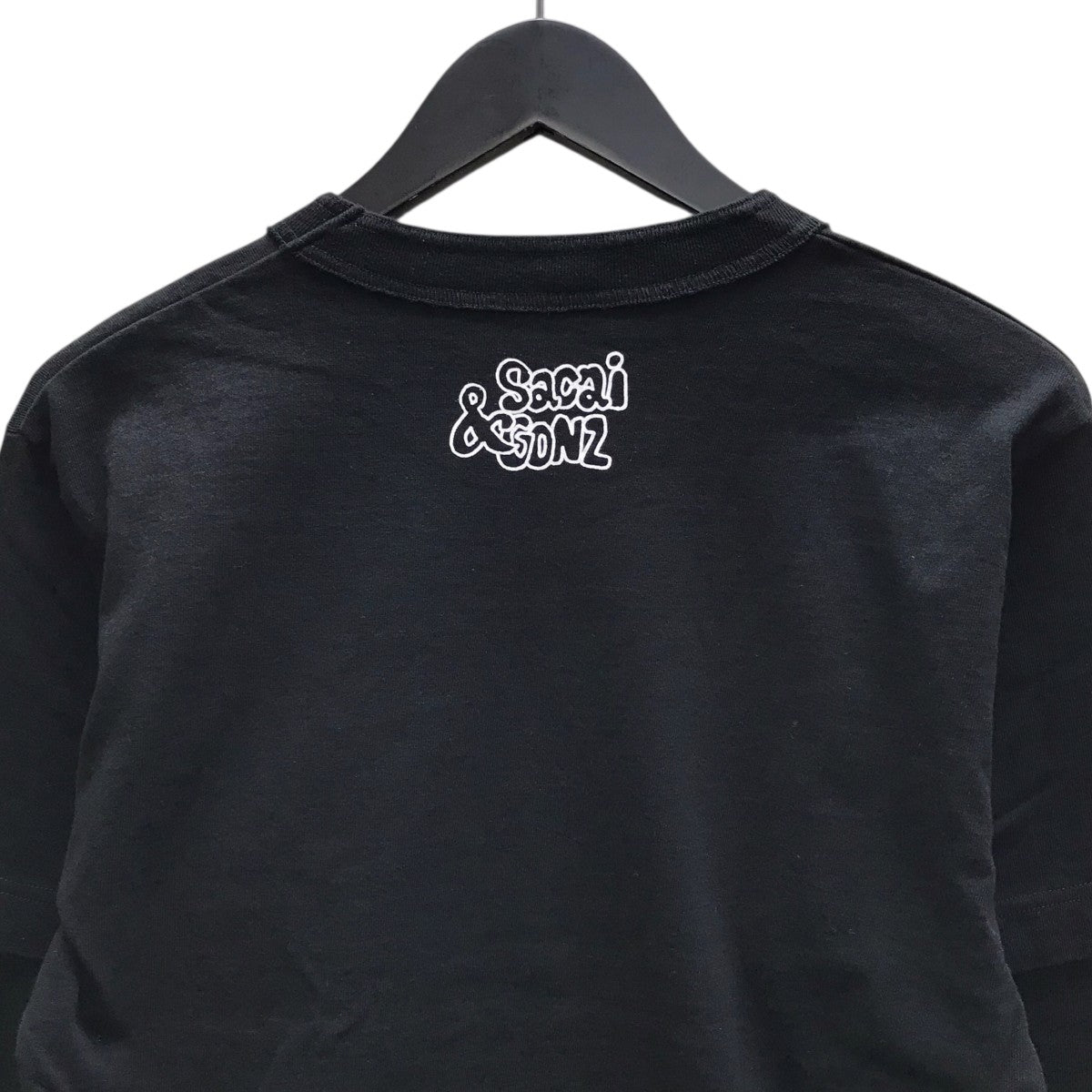sacai×MARK GONZALES THE GOOD VIBES TRIBE T-Shirt ドッキングロングスリーブTシャツ 古着・中古-4枚目のアイテム画像