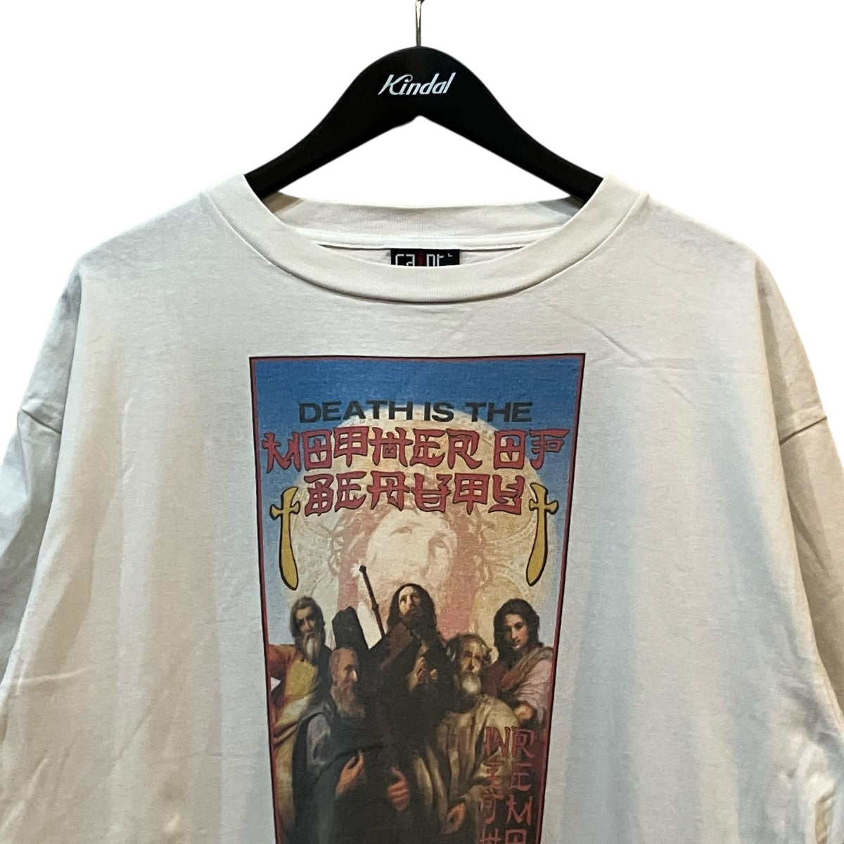SAINT MICHAEL 23AW「RK SS TEE WITH OUT FEAR」ヴィンテージ加工TシャツSM A23 0000 C07 古着・中古-3枚目のアイテム画像