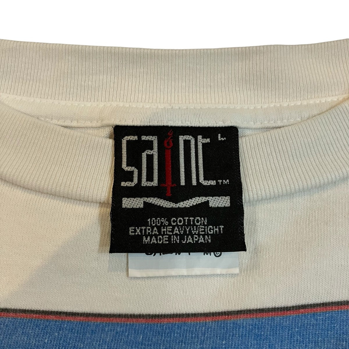 SAINT MICHAEL 23AW「RK SS TEE WITH OUT FEAR」ヴィンテージ加工TシャツSM A23 0000 C07 古着・中古-5枚目のアイテム画像