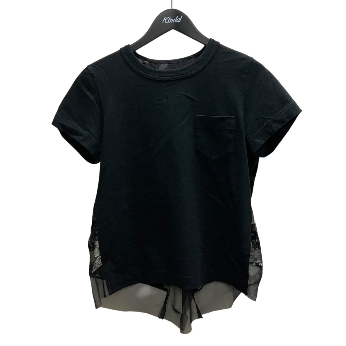 22SS バックレオパード切替Tシャツ