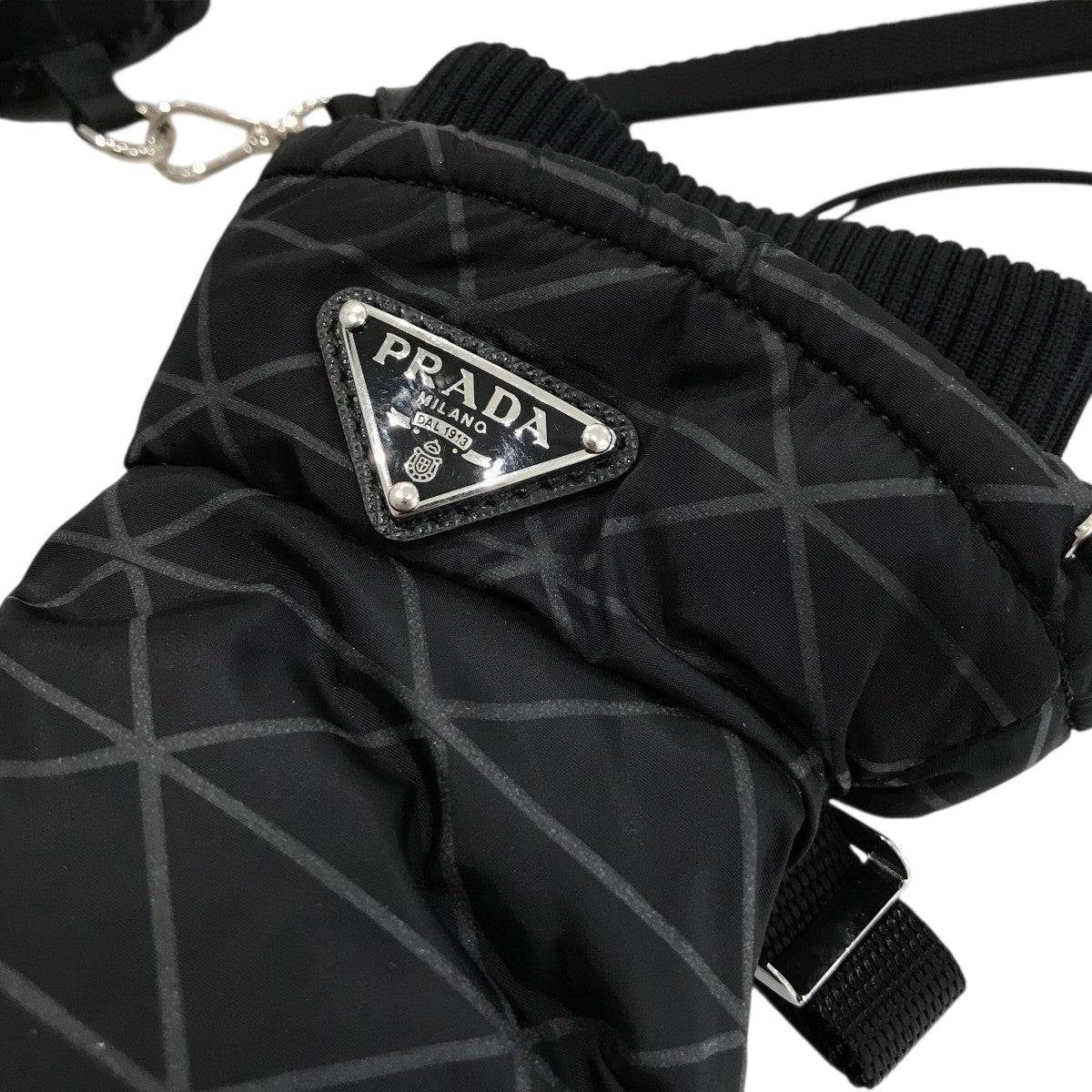 PRADA(プラダ) Re-Nylon グローブ2GG092 2GG092 ブラック サイズ