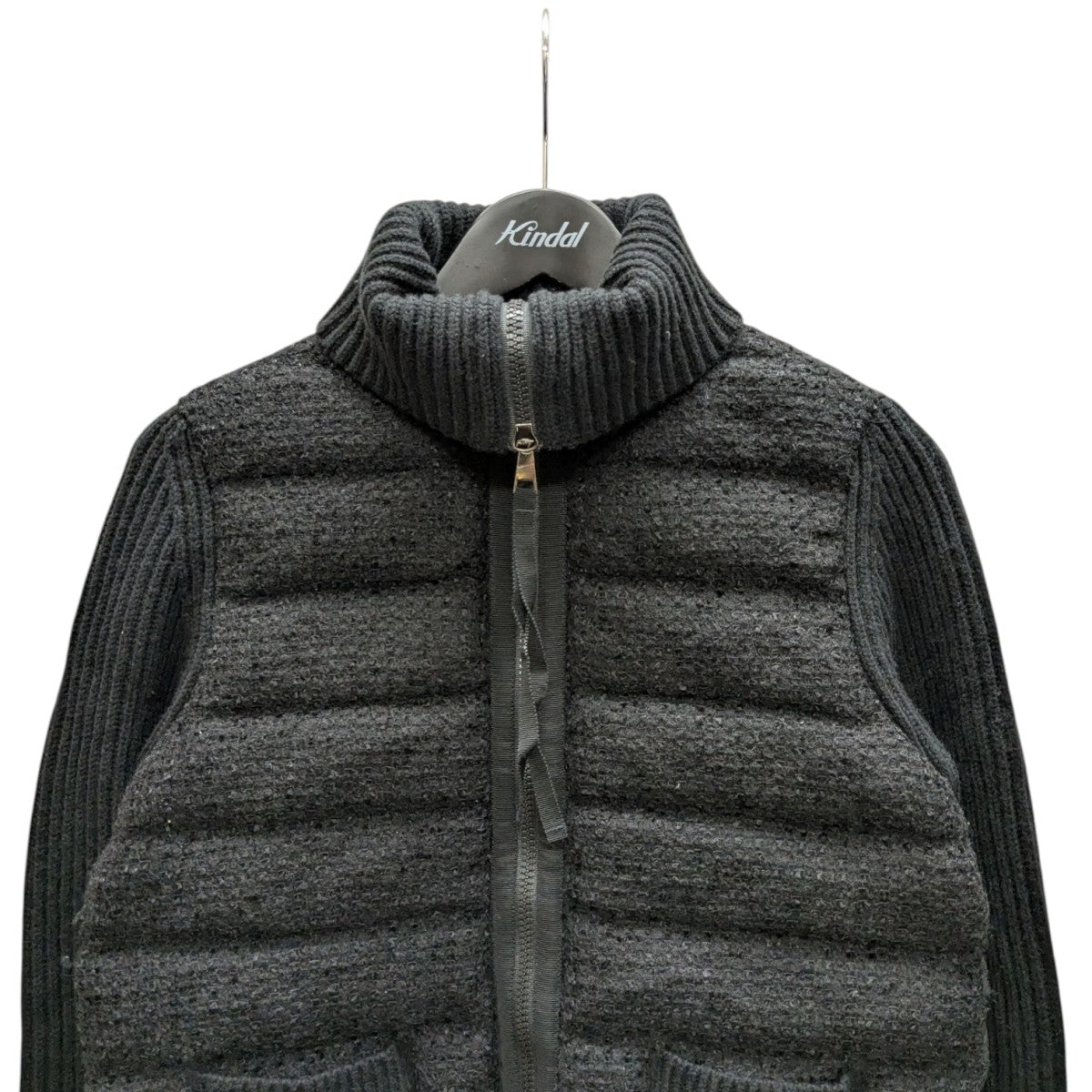 MONCLER(モンクレール) ツイード切替ダウンジャケット