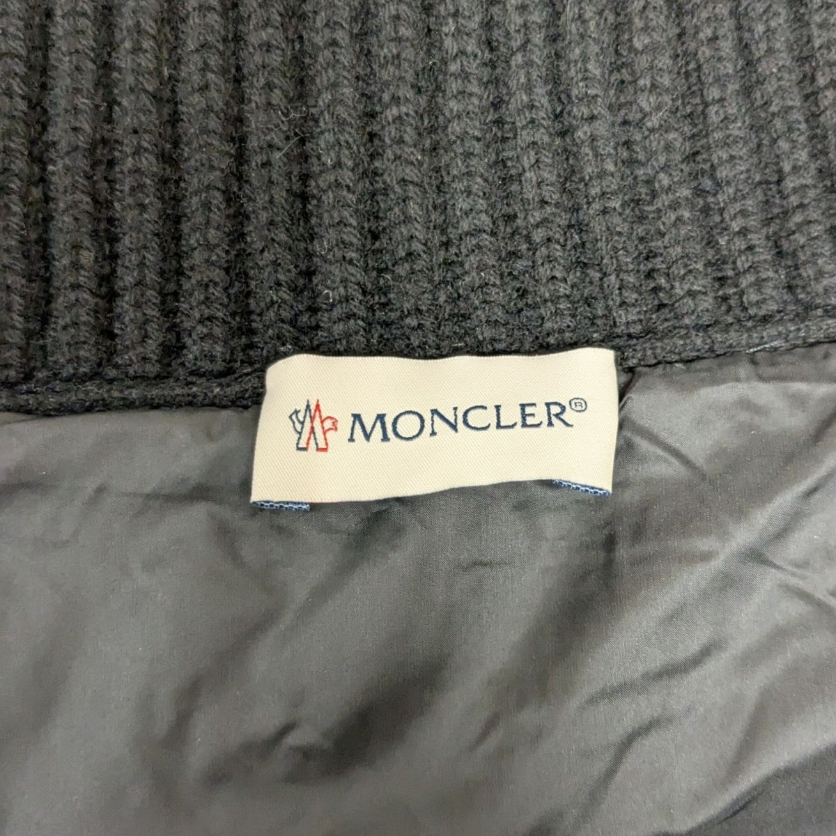 MONCLER(モンクレール) ツイード切替ダウンジャケット
