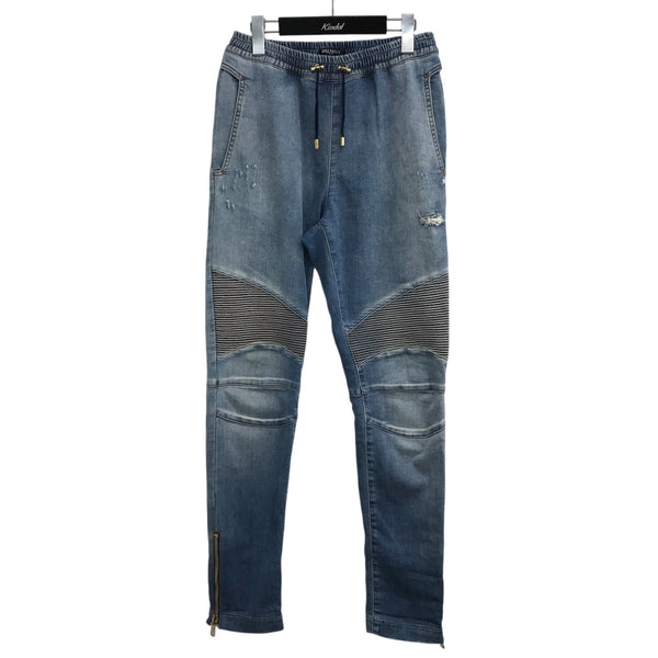 BALMAIN(バルマン) ジョガーデニムバイカーパンツS7H5009J064