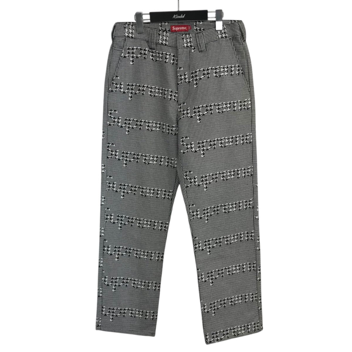 シュプリーム 20AW Houndstooth 千鳥格子パンツメンズ M Supreme(シュプリーム) 20AW「Work Pant Black Houndstooth