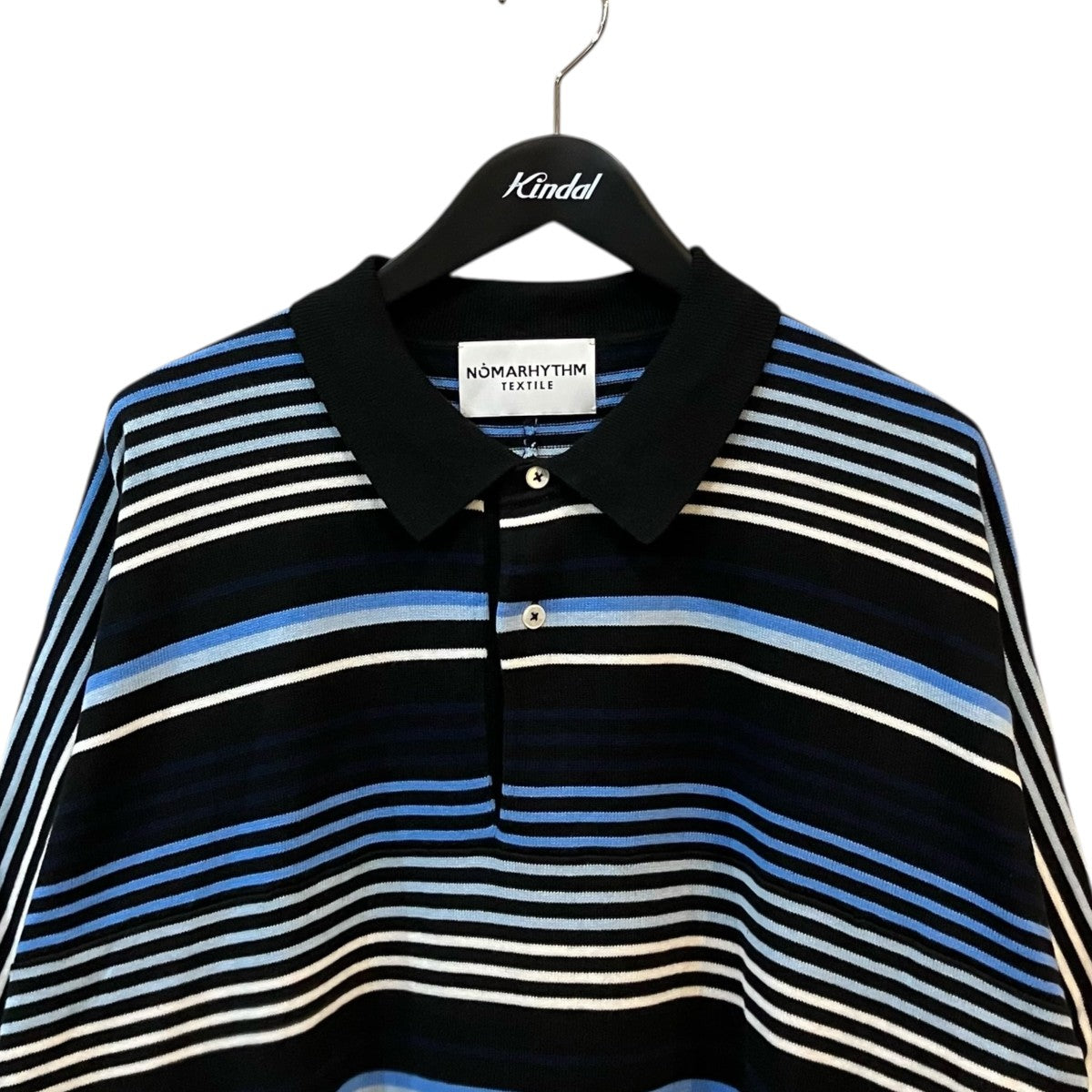 NOMARYHTHM TEXTILE 「Gradation Stripe Polo」ボーダーポロシャツN39KN01 古着・中古-3枚目のアイテム画像