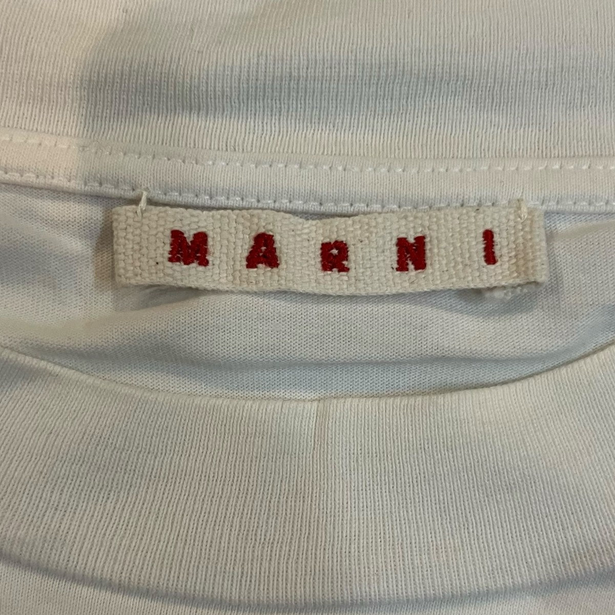 MARNI 25SSネックロゴTシャツHUMU0223X5 古着・中古-5枚目のアイテム画像