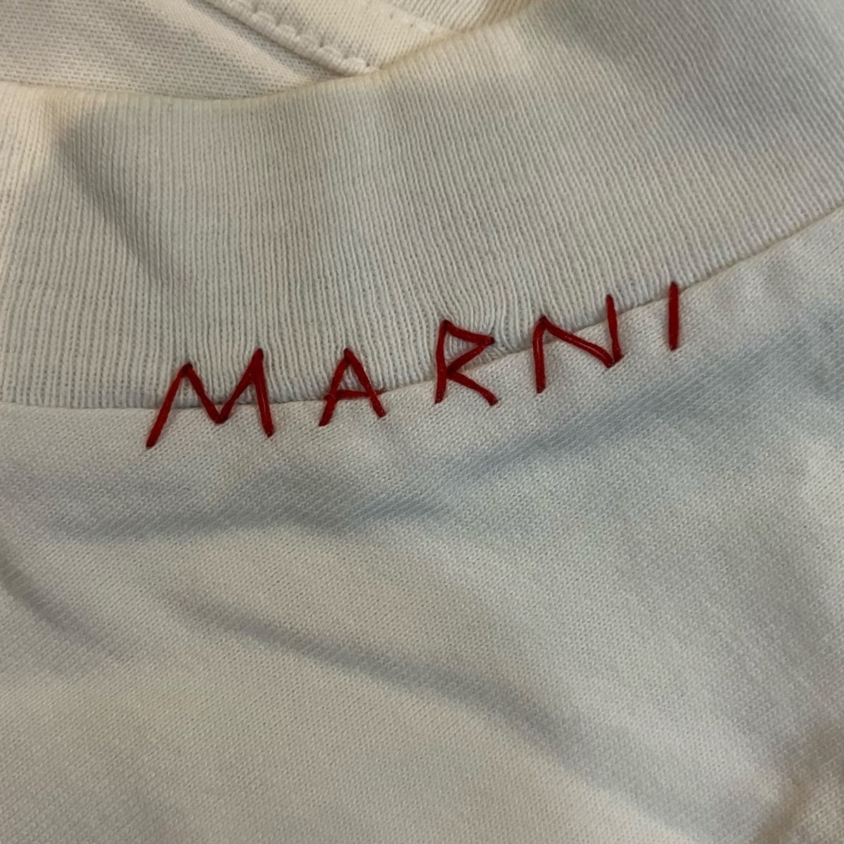 MARNI 25SSネックロゴTシャツHUMU0223X5 古着・中古-8枚目のアイテム画像