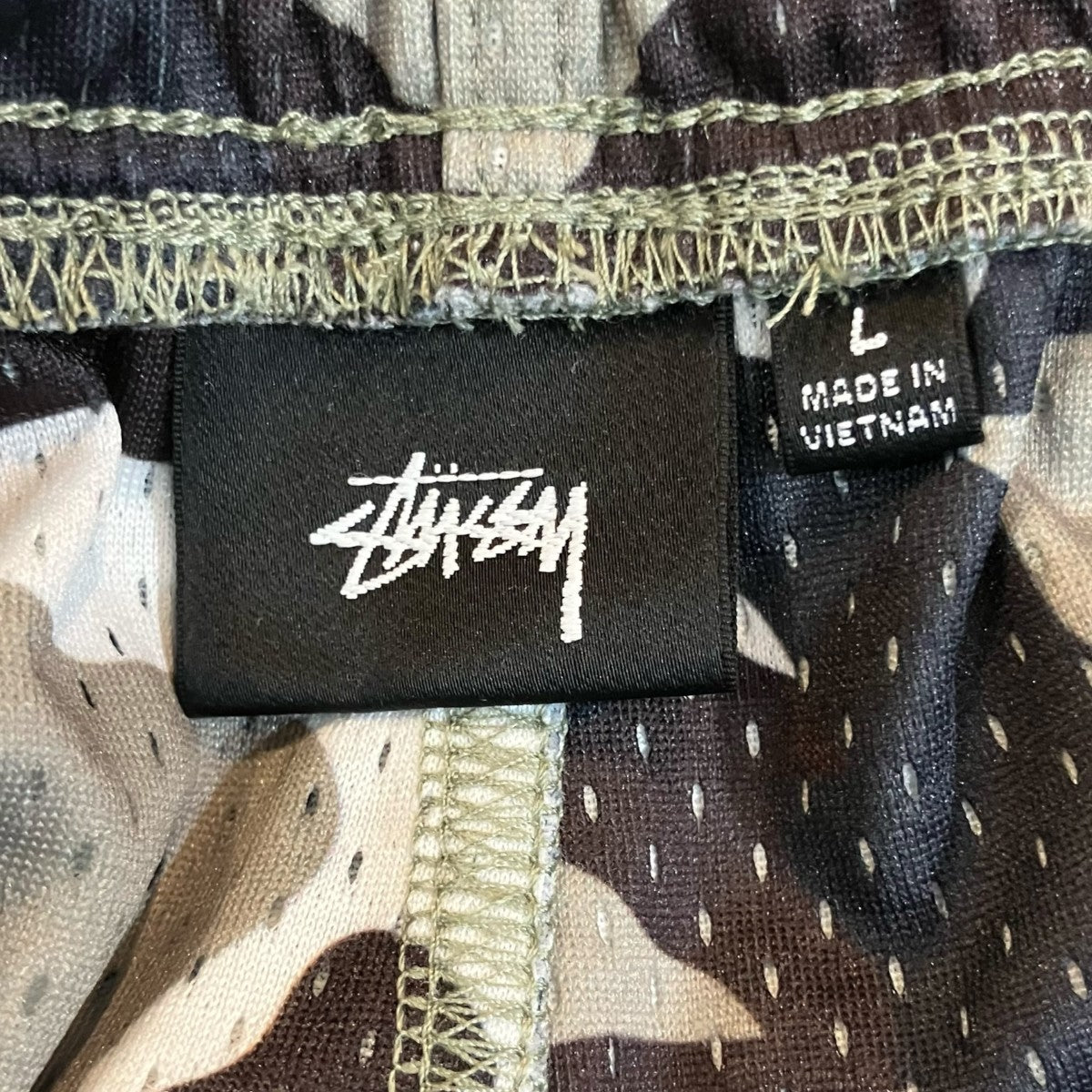 stussy 25ss「Basic Mesh Short」カモフラメッシュショーツ112335 古着・中古-5枚目のアイテム画像