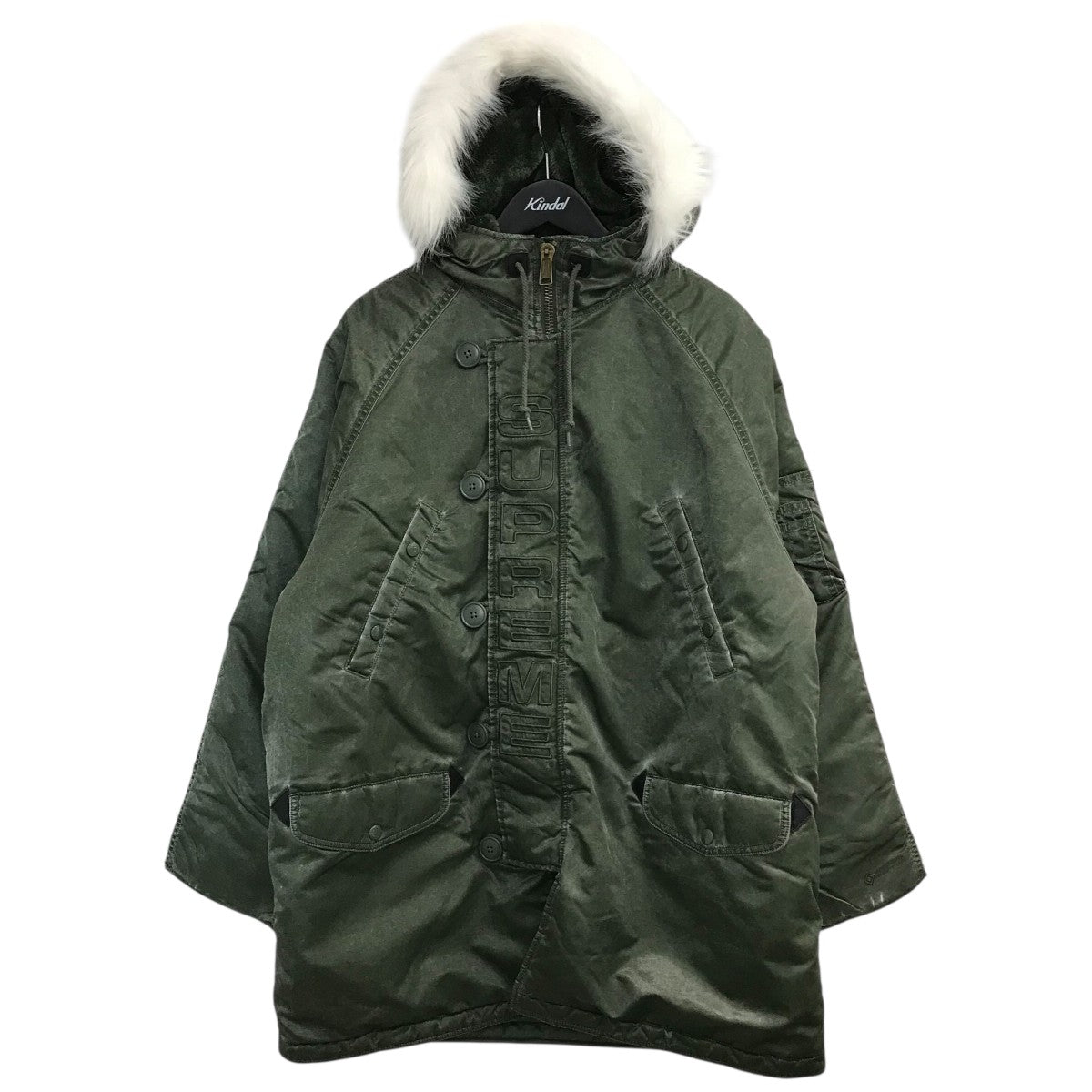 Supreme 24AW「Washed Satin N-3B Parka」N-3Bフライトジャケット 古着・中古-1枚目のアイテム画像