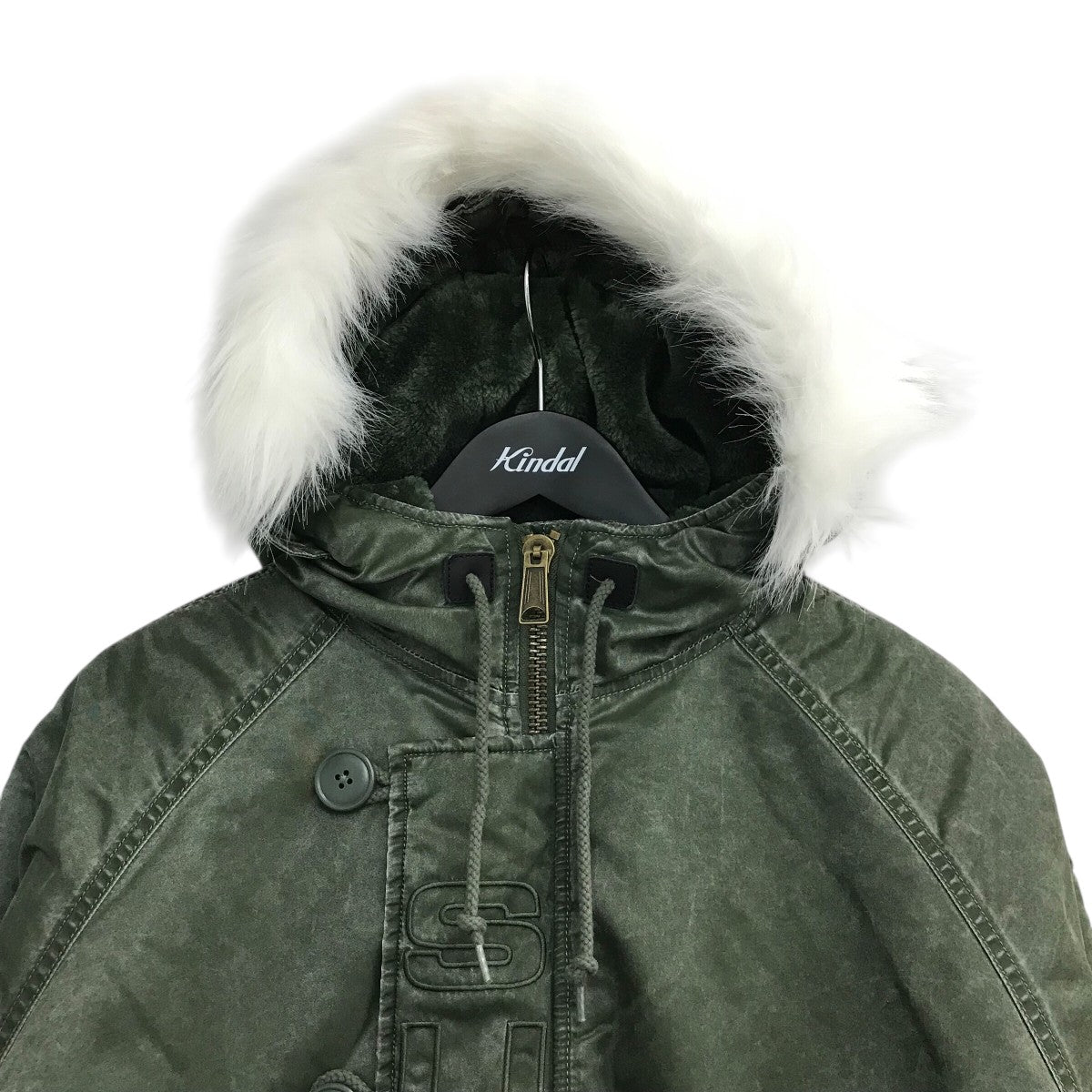 Supreme 24AW「Washed Satin N-3B Parka」N-3Bフライトジャケット 古着・中古-3枚目のアイテム画像