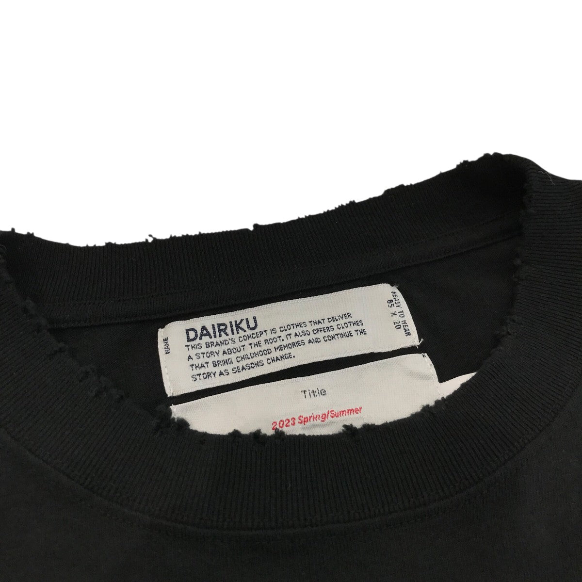 DAIRIKU(ダイリク) 「NEW WAVE Tee」長袖Tシャツ23SS C 7 23SS C 7