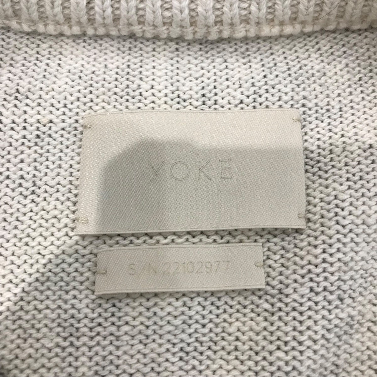 YOKE(ヨーク) 22SS「PRINTED COTTON CREWNECK SWEATER」クルーネック