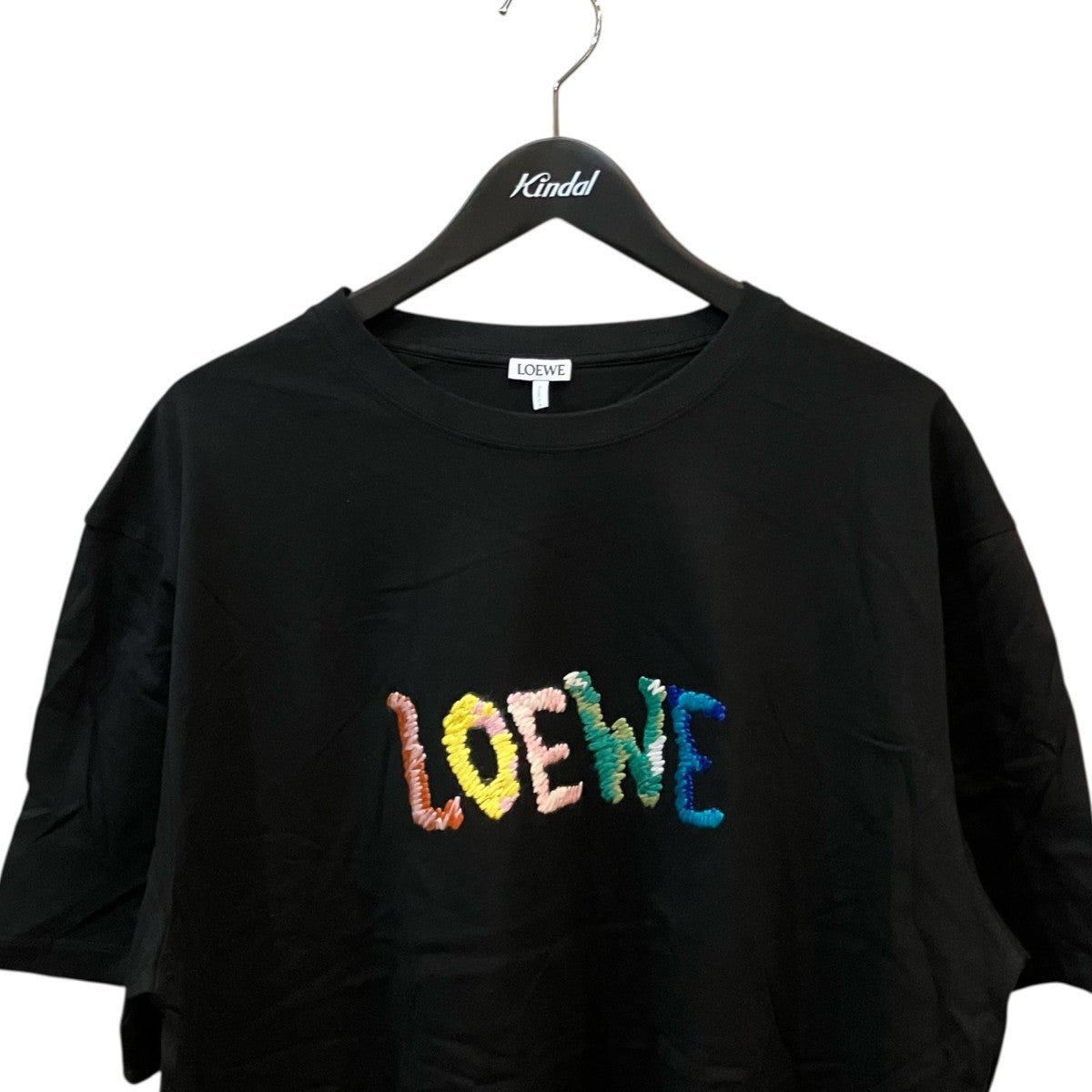 LOEWE(ロエベ) ロゴ刺繍TシャツH526Y22XBF H526Y22XBF ブラック サイズ