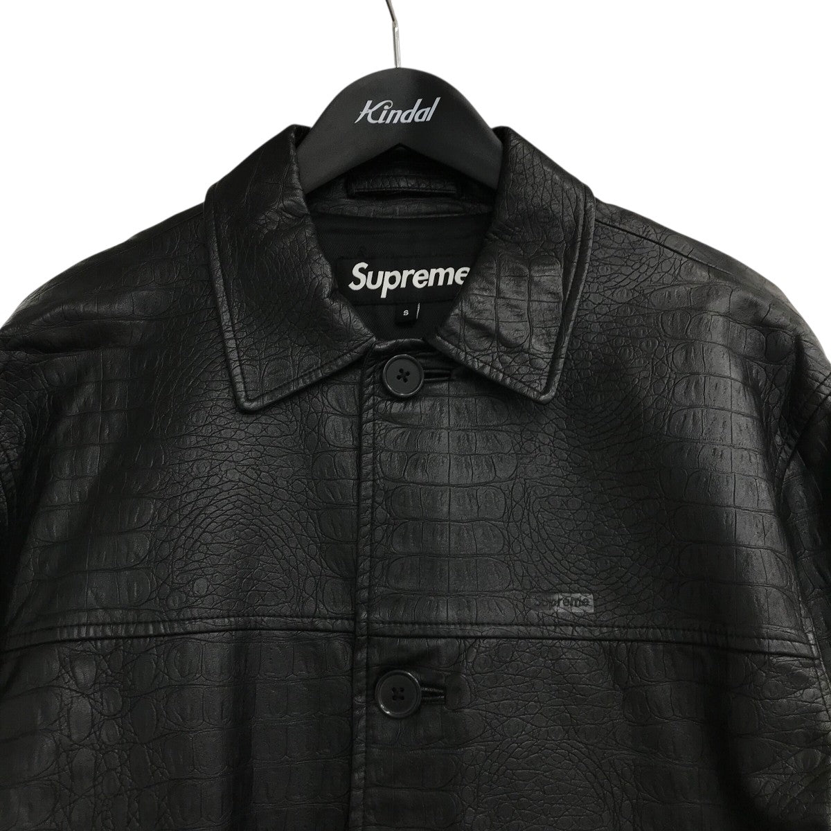 Supreme(シュプリーム) 22SS「Faux Croc Car Coat」クロコ型押し