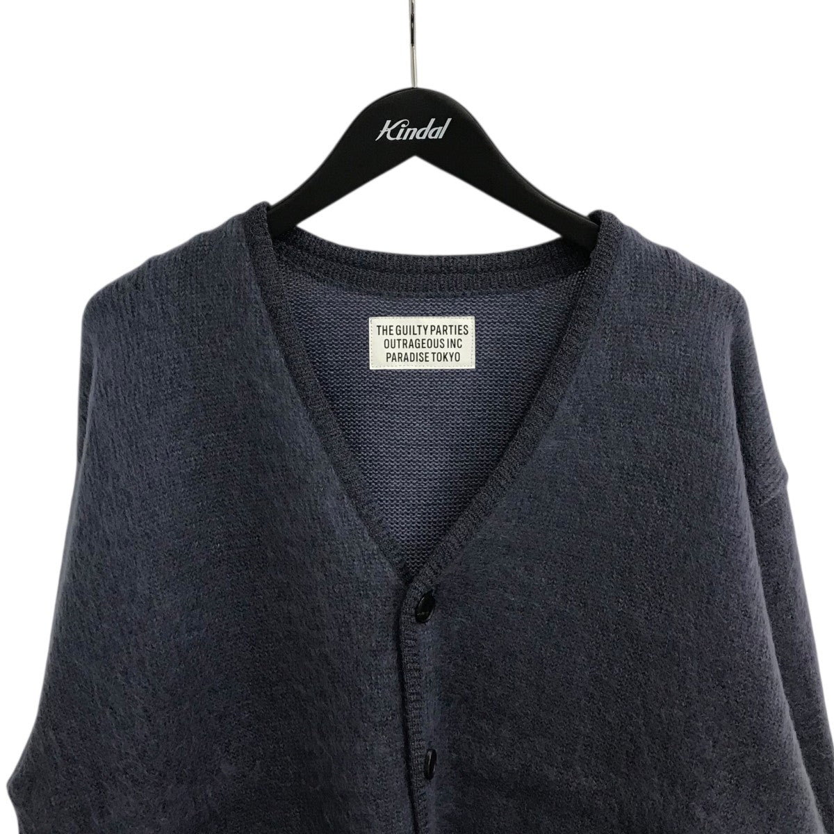 WACKO MARIA(ワコマリア) モヘアカーディガン ネイビー サイズ M