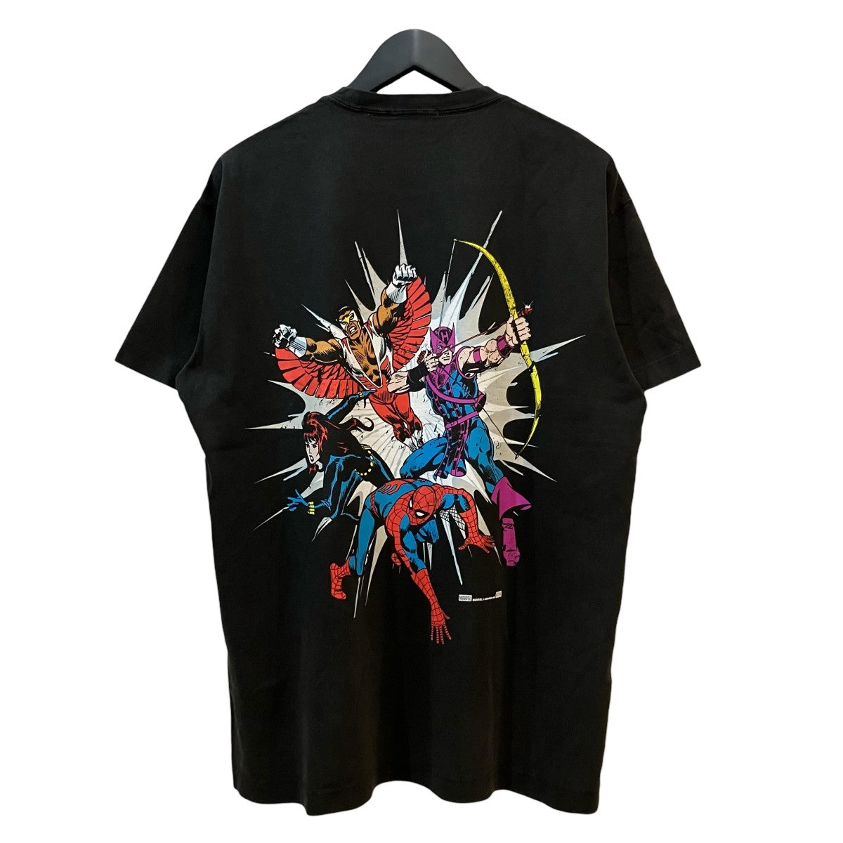 KITH×MARVEL スパイダーマンプリントヴィンテージ加工TシャツKHM030619 古着・中古-2枚目のアイテム画像