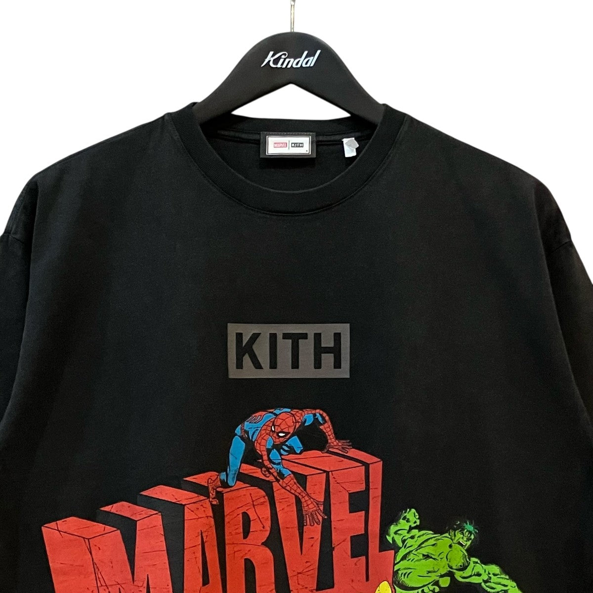 KITH×MARVEL スパイダーマンプリントヴィンテージ加工TシャツKHM030619 古着・中古-3枚目のアイテム画像