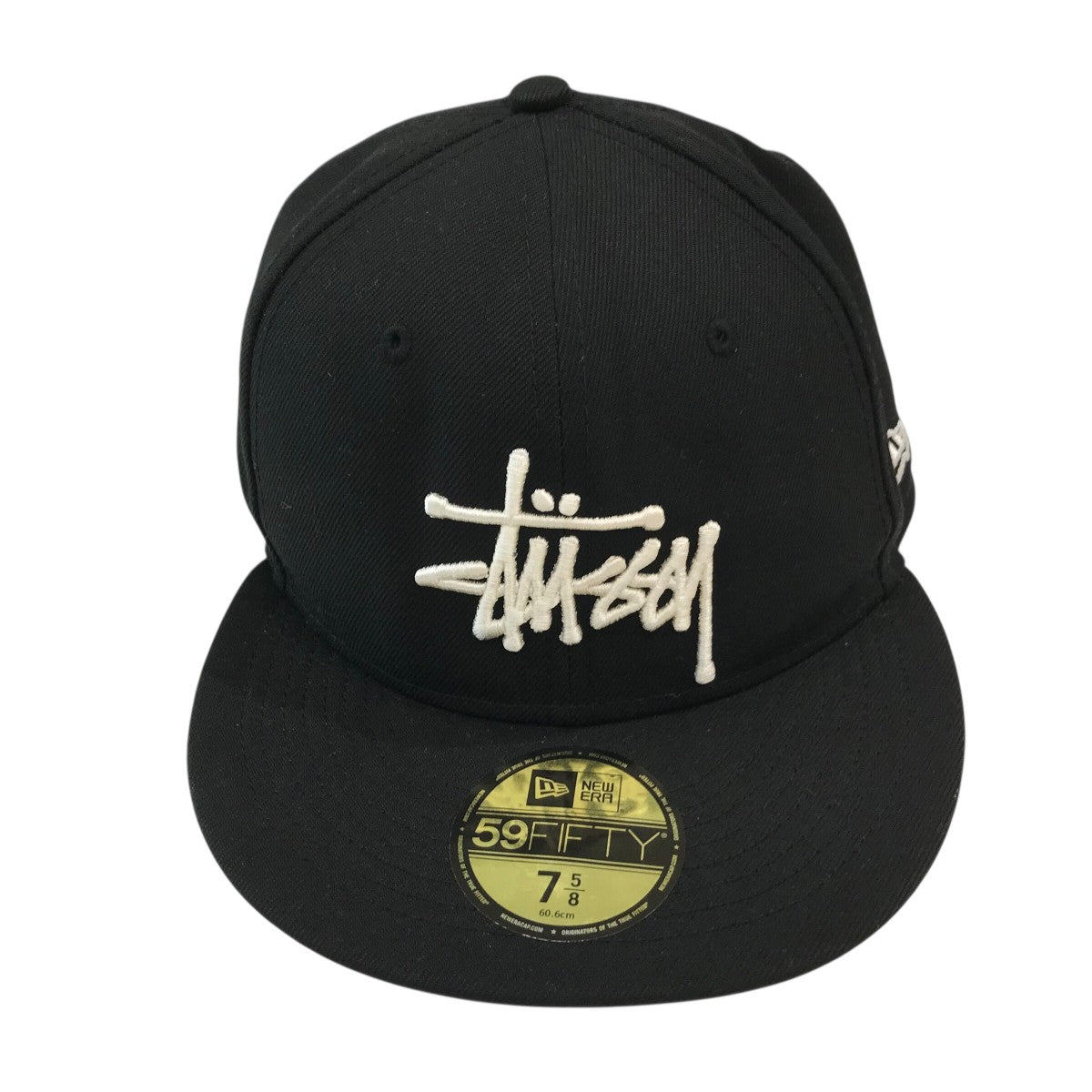 stussy×New Era キャップ ブラック サイズ 7 5/8(60.6CM