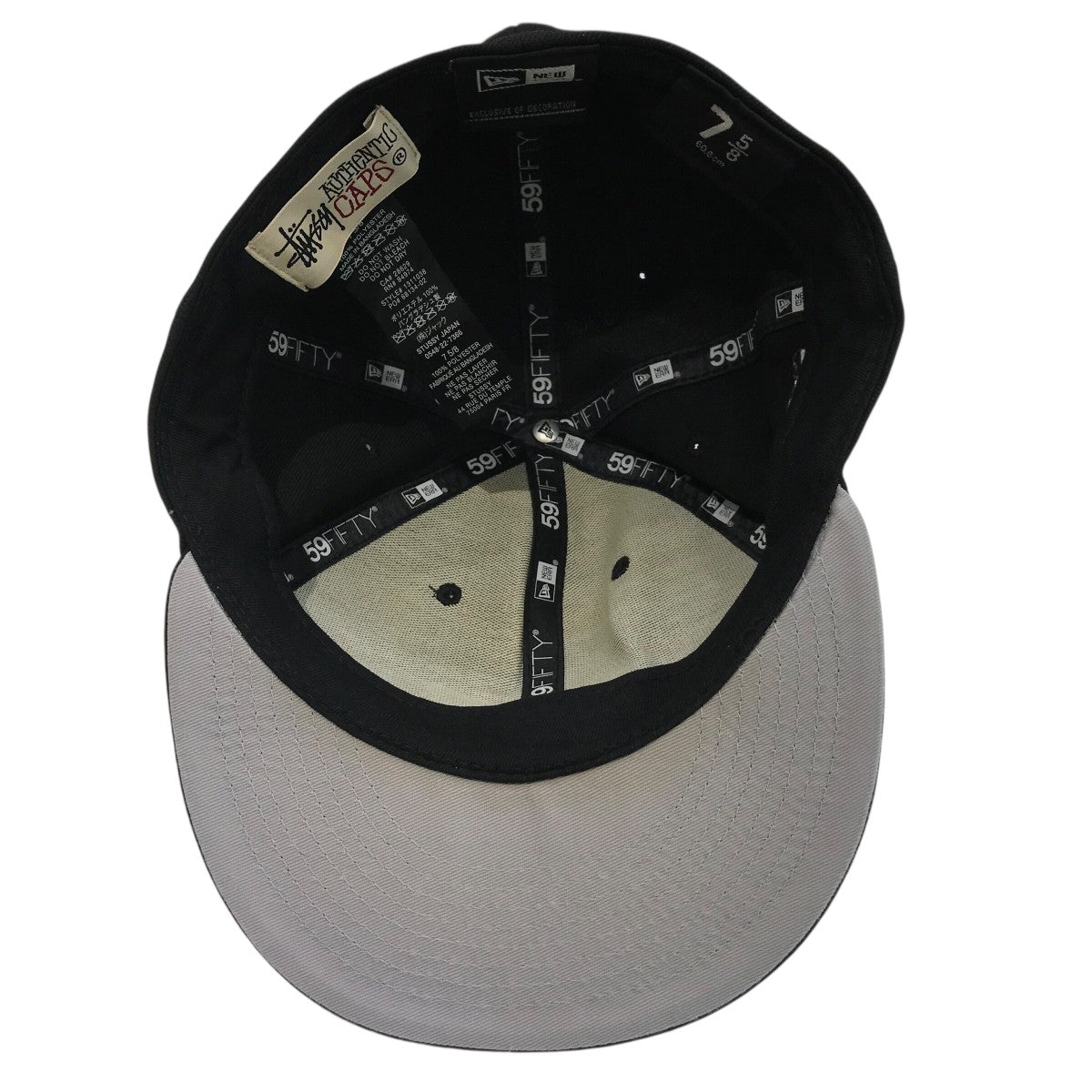 New era stussy キャップ 7 5/8 stussy×New Era キャップ ブラック サイズ 7 5/8(60.6CM