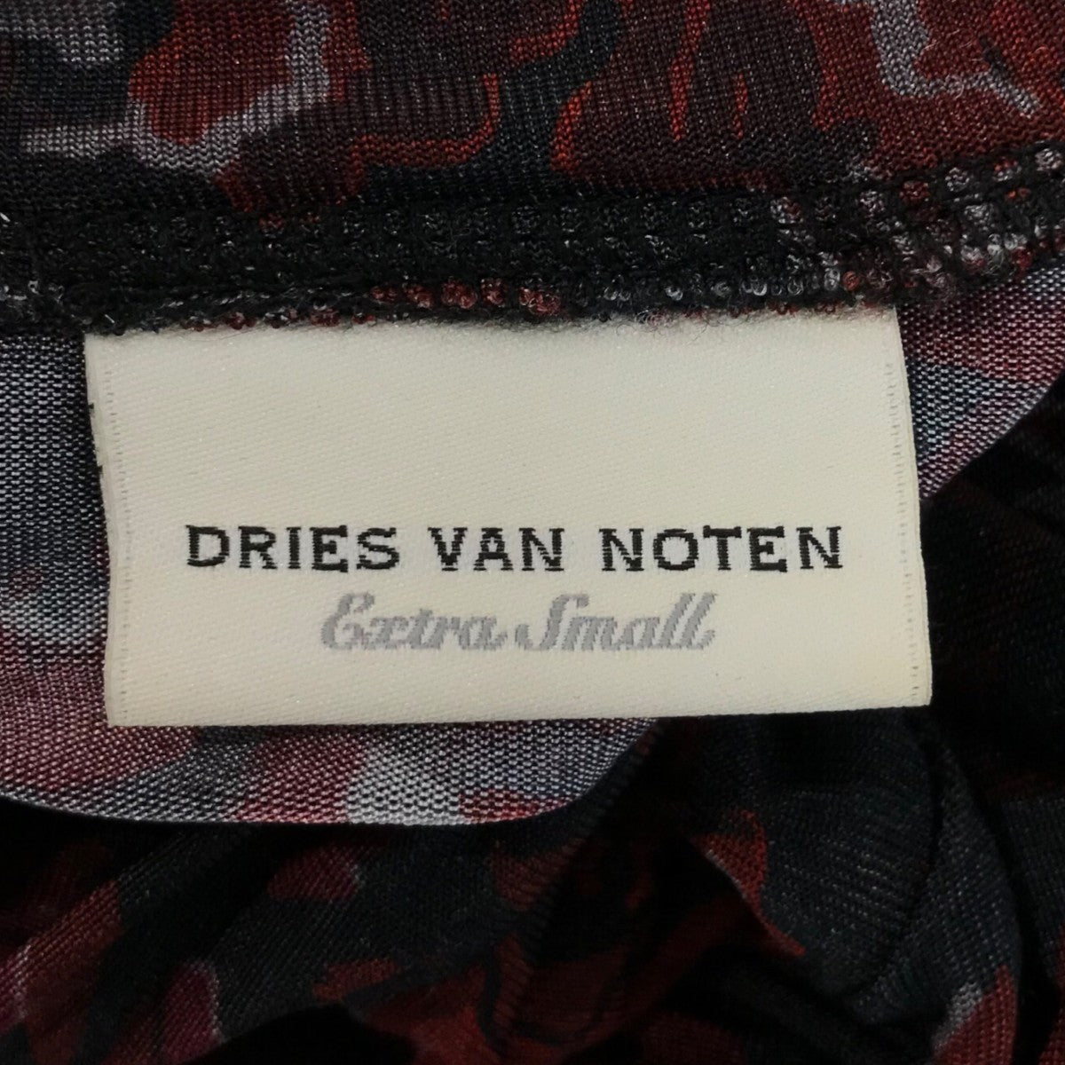【週末限定値下げ】driesvannotenメッシュトップス DRIES VAN NOTEN(ドリスヴァンノッテン) 22AW花柄パワーネット