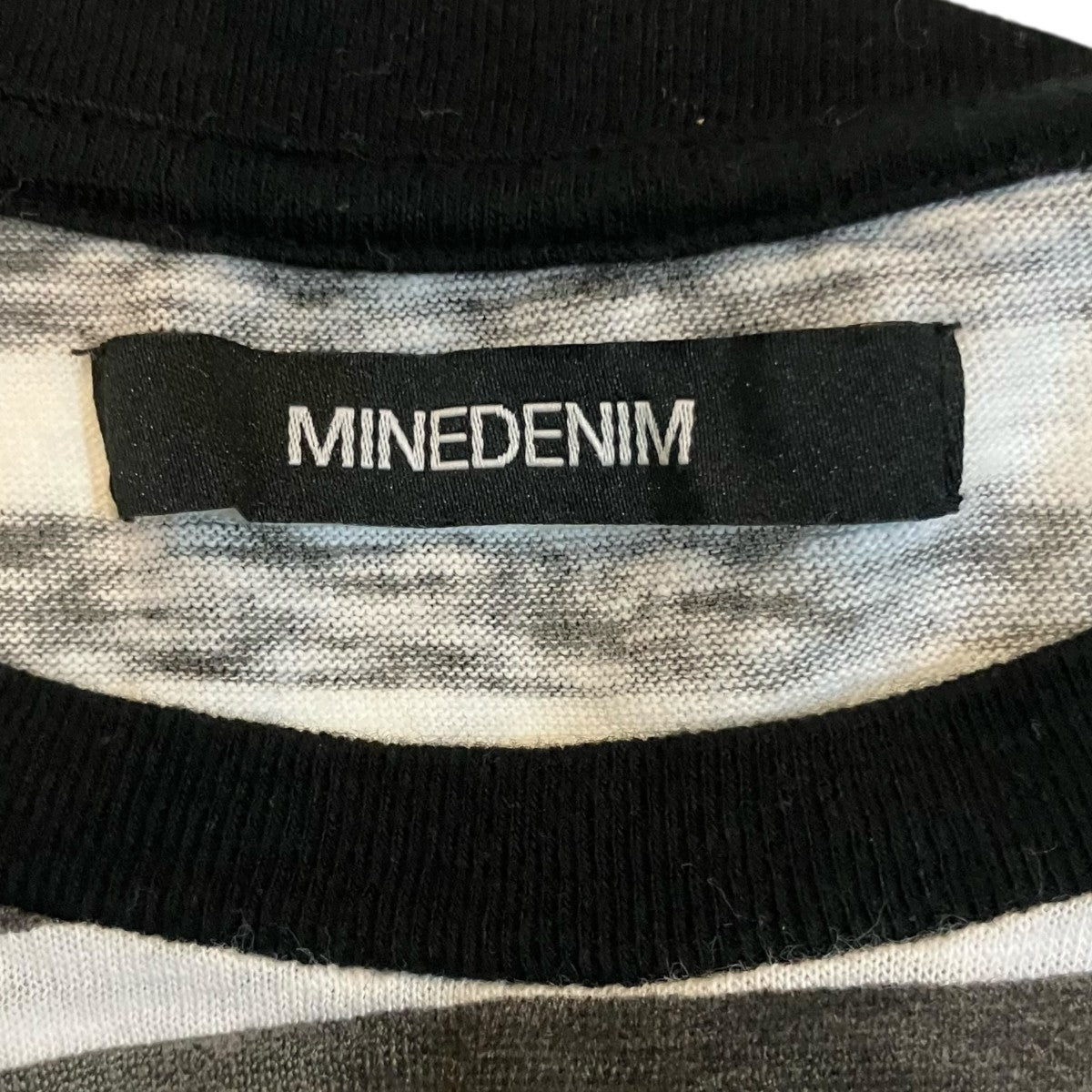 MINEDENIM 「Hazy Border T-SHIRT」ボーダーTシャツ2206600107L2 古着・中古-5枚目のアイテム画像
