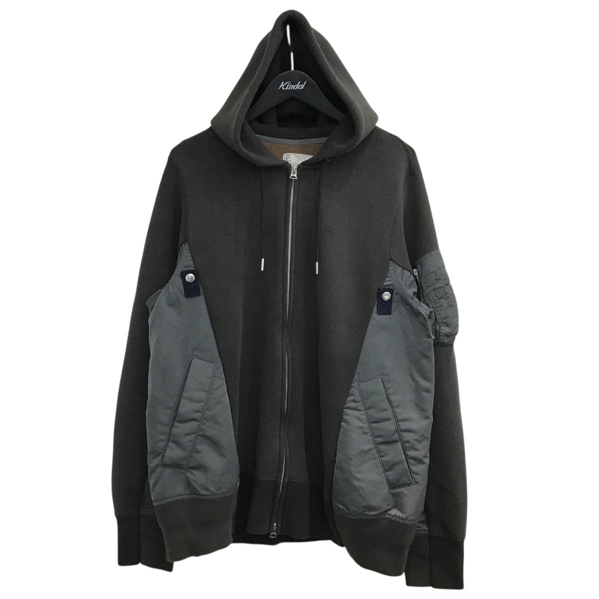 sacai　サカイ　メンズ　Sponge Sweat　Nylon Twill Sponge Sweat x Nylon Twill Hoodie | sacai Official Store