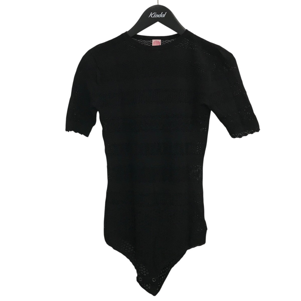 「STRETCH LACE KNIT BODYSUIT」半袖ニットレースボディスーツFTC252 0716