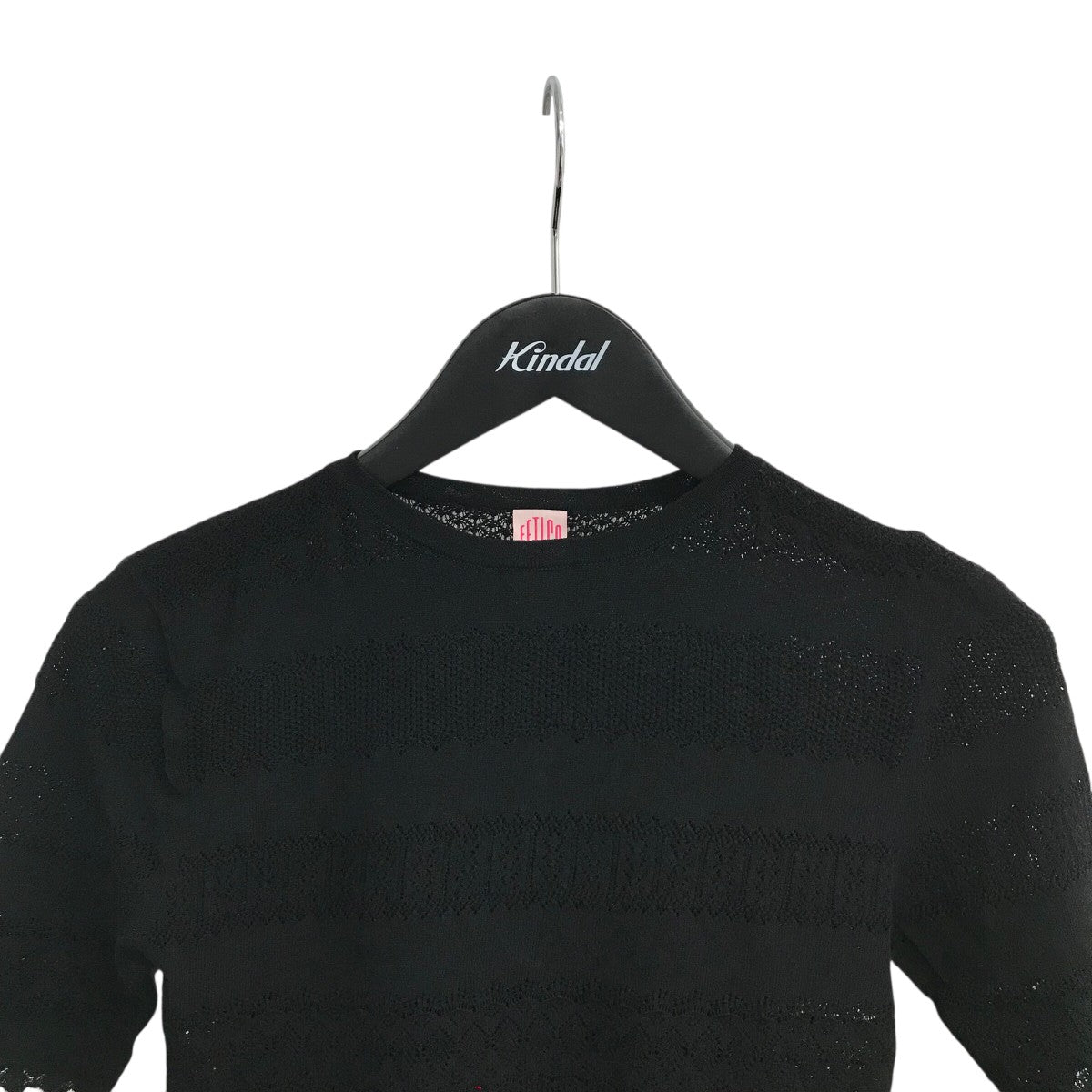 FETICO(フェティコ) 「STRETCH LACE KNIT BODYSUIT」半袖ニットレース