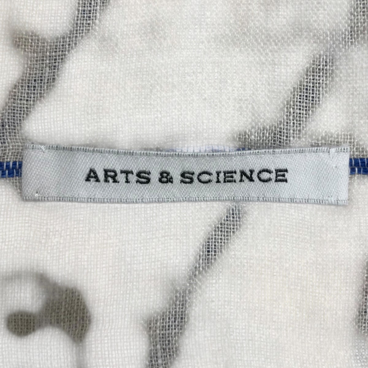 ARTS＆SCIENCE(アーツアンドサイエンス) ボーダー大判ストール
