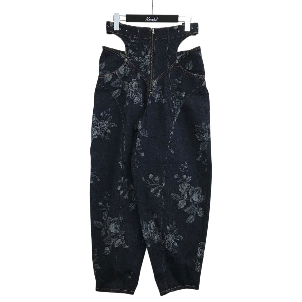 FETICO(フェティコ) 「ROSE DENIM HIGH WAIST JEANS」ローズプリント