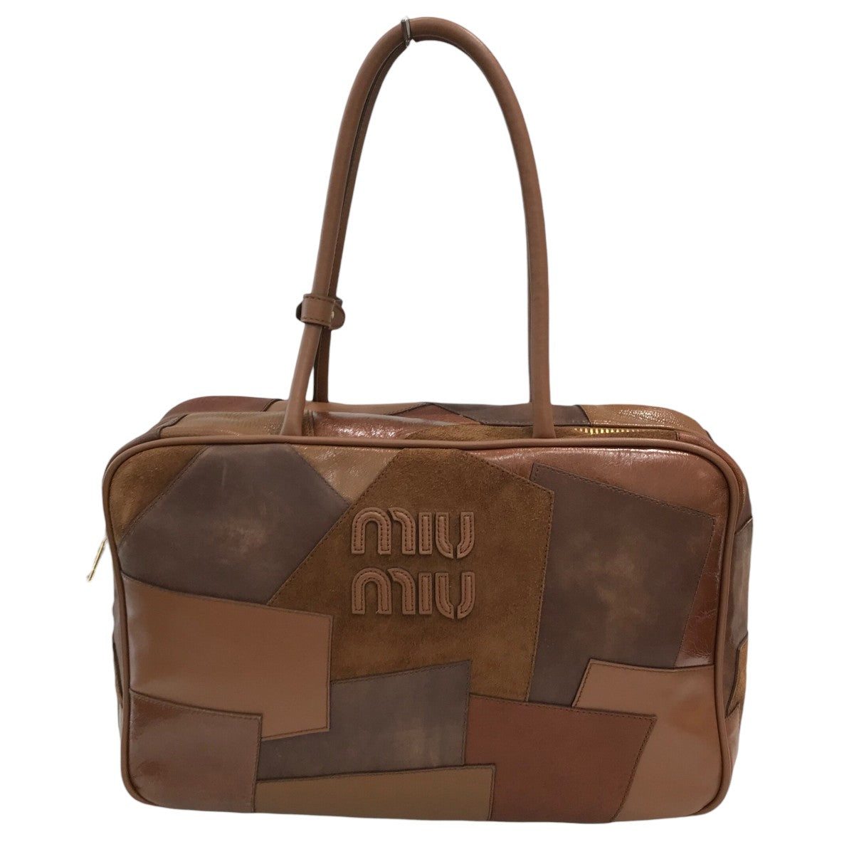 MIU MIU(ミュウミュウ) レザーパッチワークボーバッグ 製造番号なし