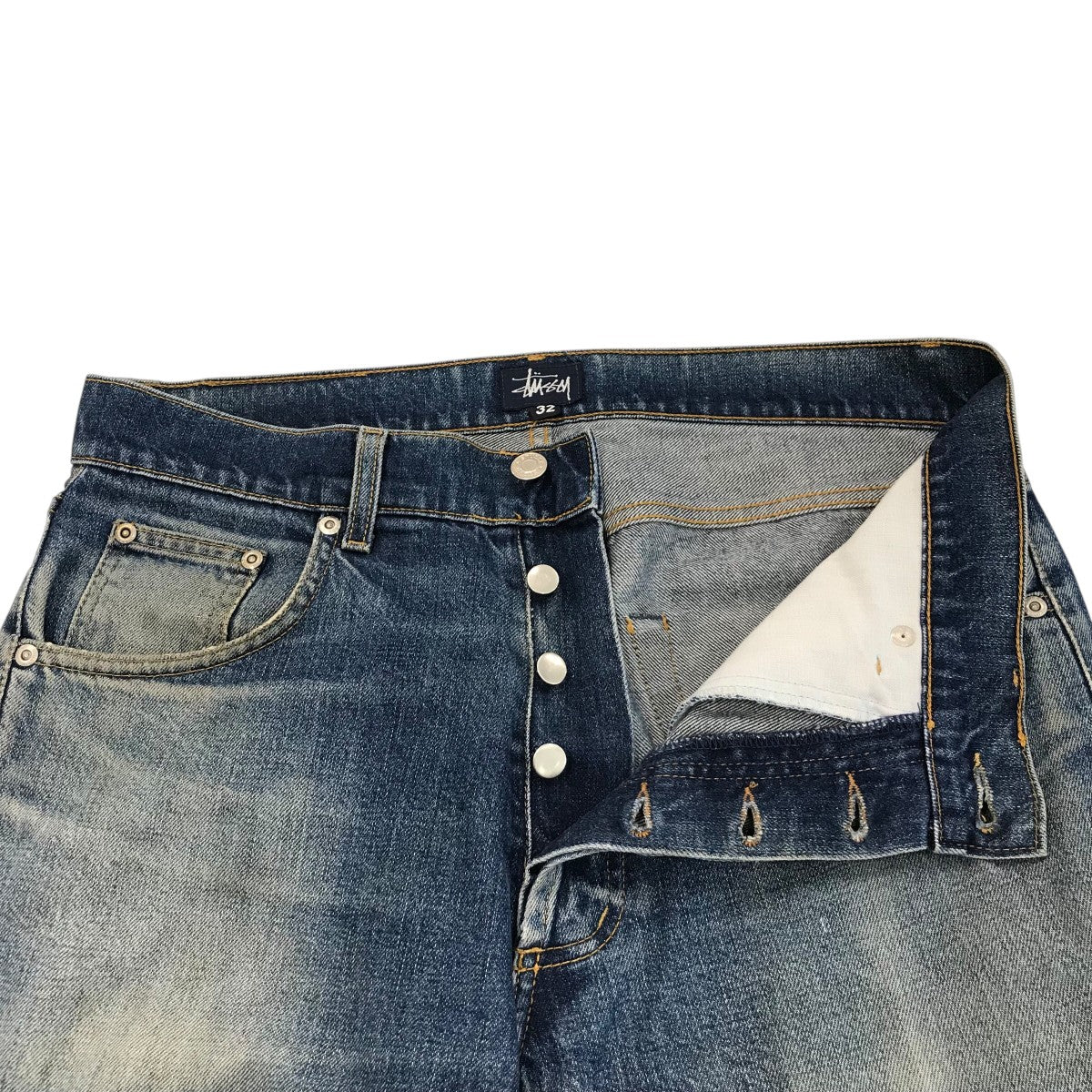 stussy(ステューシー) 「90s 紺タグ USA製」デニムパンツ インディゴ