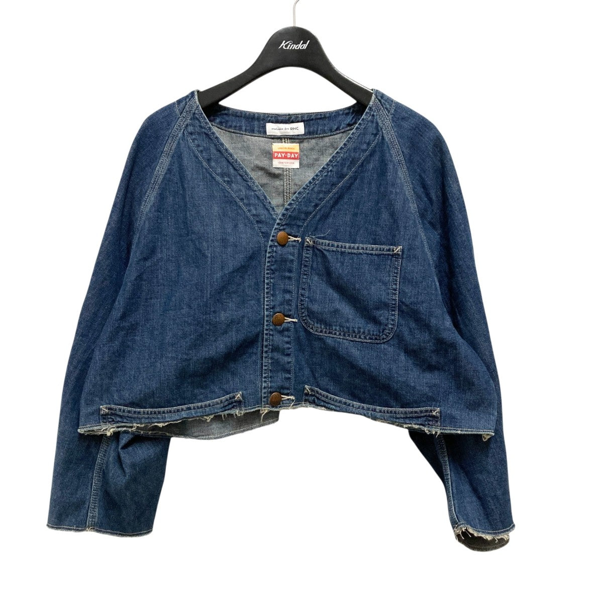 RHC Ron Herman×PAY DAY カットオフデニムシャツ インディゴ サイズ 38